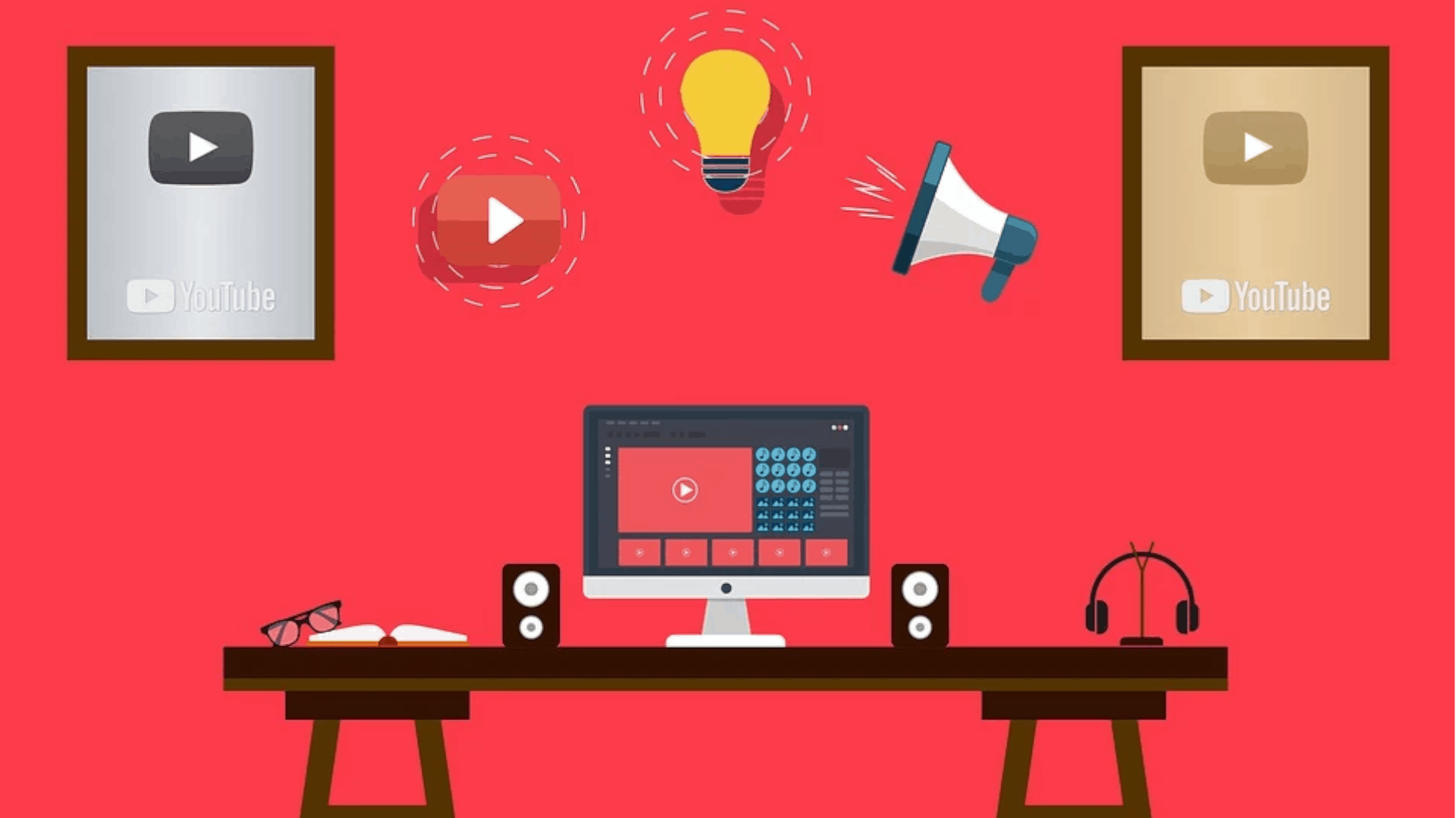 YouTube office space set up