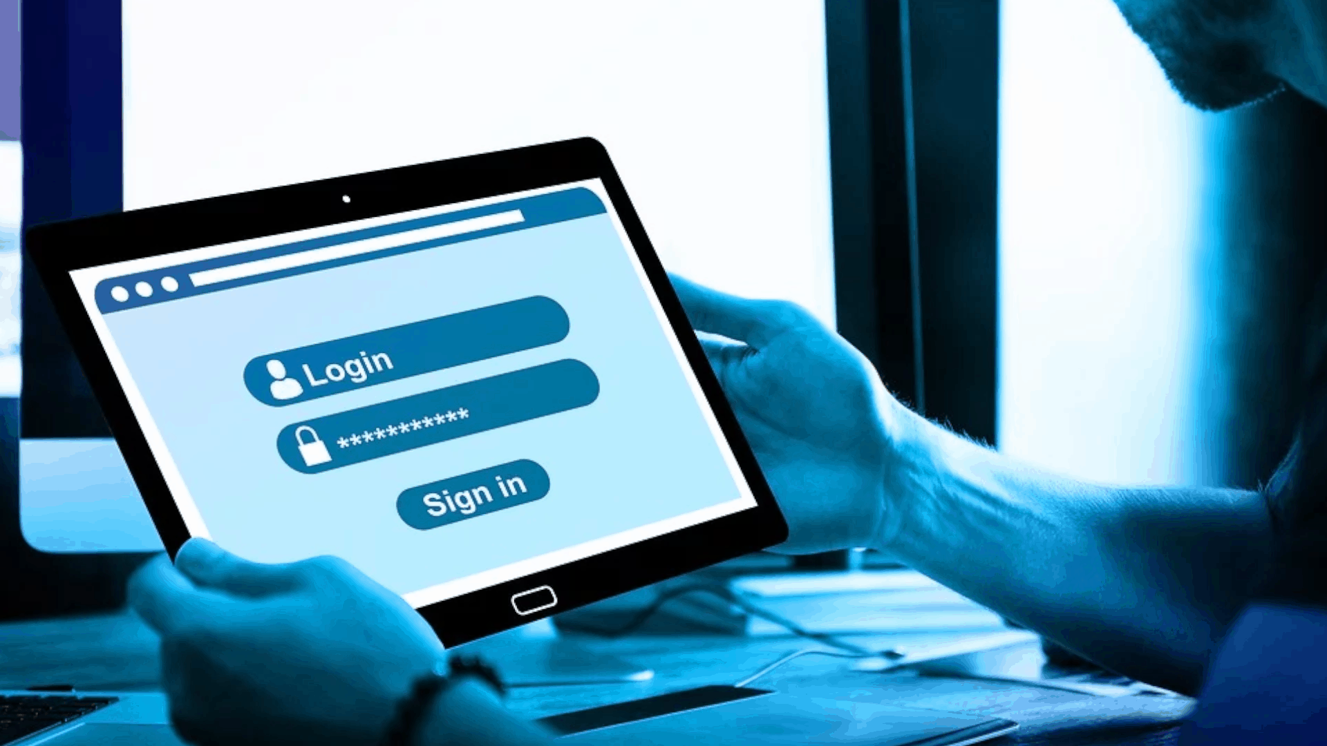 mobile account login screen during checkout process
